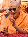  Swamishri in a divine, jovial mood