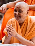  Swamishri in a divine, jovial mood