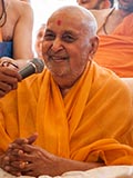  Swamishri in a divine, jovial mood