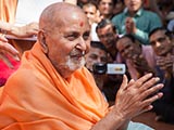  Swamishri in a divine, jovial mood