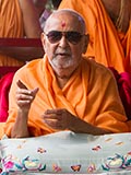  Swamishri in a divine, jovial mood