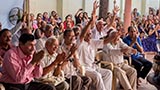  Devotees doing darshan of Swamishri