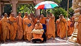  Swamishri in the mandir pradakshina