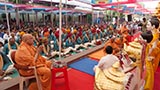  Senior sadhus perform pratishtha mahapuja