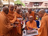  Swamishri in a festive mood