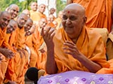  Swamishri in a divine, jovial mood