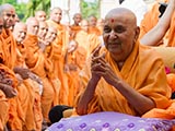  Swamishri in a divine, jovial mood