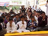  Devotees from Poshina tribal area doing darshan of Swamishri