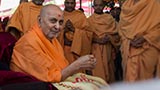  Swamishri in a divine, jovial mood