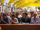  Devotees doing darshan of Swamishri