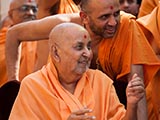 Swamishri in a divine, jovial mood