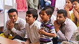  Devotees doing darshan of Swamishri
