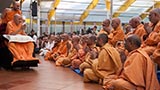  Sadhus doing darshan of Swamishri