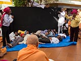  A skit presentation before Swamishri