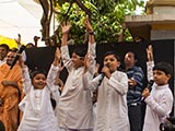  A skit presentation before Swamishri
