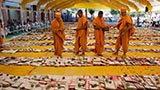  Senior sadhus sanctify account books 