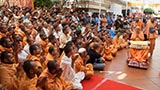  Devotees doing darshan of Swamishri