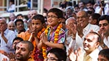 Devotees doing darshan of Swamishri
