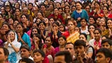  Devotees doing darshan of Swamishri