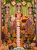  Annakut offered to Bhagwan Swaminarayan, Aksharbrahman Gunatitanand Swami and Shri Gopalanand Swami