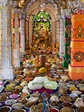  Annakut offered to Shri Harikrishna Maharaj and Shri Radha-Krishna Dev