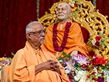  Pujya Doctor Swami engrossed in darshan of Swamishri