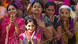  Devotees doing darshan of Swamishri
