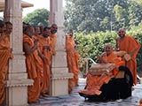 Swamishri in a divine, jovial mood