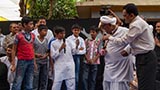  A skit presentation before Swamishri