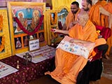  Swamishri sanctifies murtis for the new BAPS sanskardham at Ashok Vatika, Botad, India