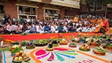  Devotees doing darshan of Swamishri