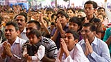  Devotees doing darshan of Swamishri