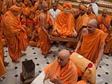 Sadhus remembering the divine work of Shastriji Maharaj