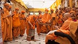 Sadhus remembering the divine work of Shastriji Maharaj