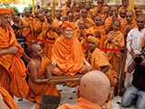 Sadhus remembering the divine work of Shastriji Maharaj