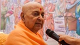 Swamishri remembering the divine work of Shastriji Maharaj