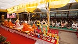  Devotees participate in pratishtha mahapuja