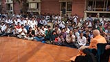  Devotees doing darshan of Swamishri