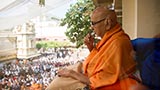  Swamishri blows a whistle
