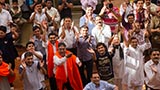  Devotees rejoice before Swamishri