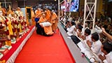  Swamishri blesses devotees from Surat
