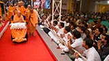  Swamishri blesses devotees from Surat