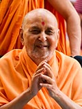  Swamishri in a divine, jovial mood