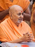  Swamishri in a divine, jovial mood