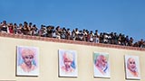  Devotees doing darshan of Swamishri