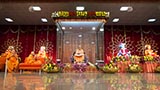  Swamishri and senior sadhus during the assembly