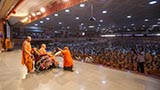  Swamishri plays drum 
