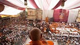  Swamishri arrives in the gallery