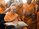  Swamishri in a divine, jovial mood