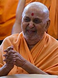  Swamishri in a divine, jovial mood